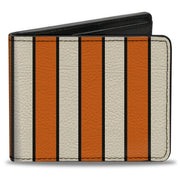 Bi-Fold Wallet - Vertical Stripes2 Black Orange Black White Bi-Fold Wallets Buckle-Down