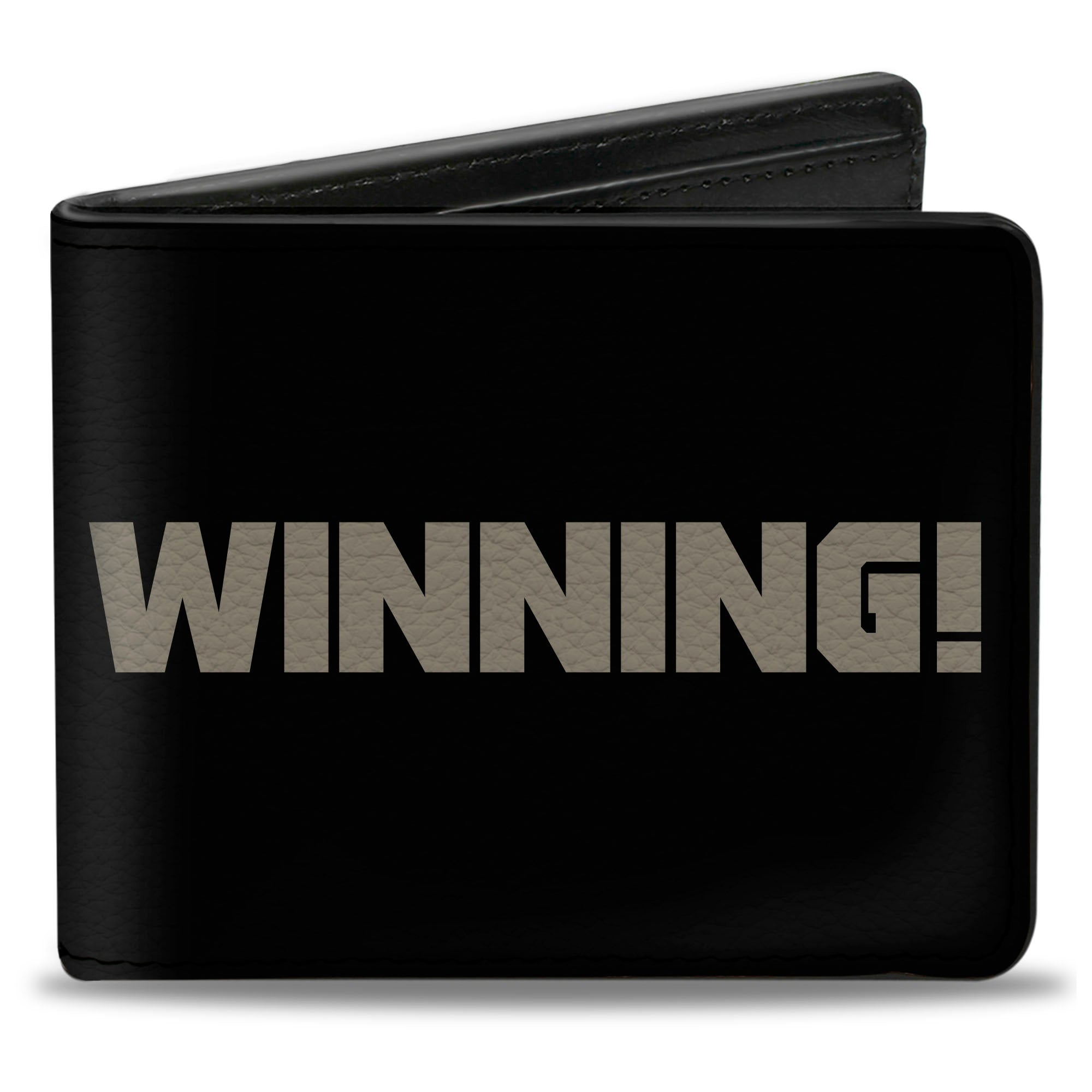 Bi-Fold Wallet - WINNING! Black Gray Bi-Fold Wallets Buckle-Down