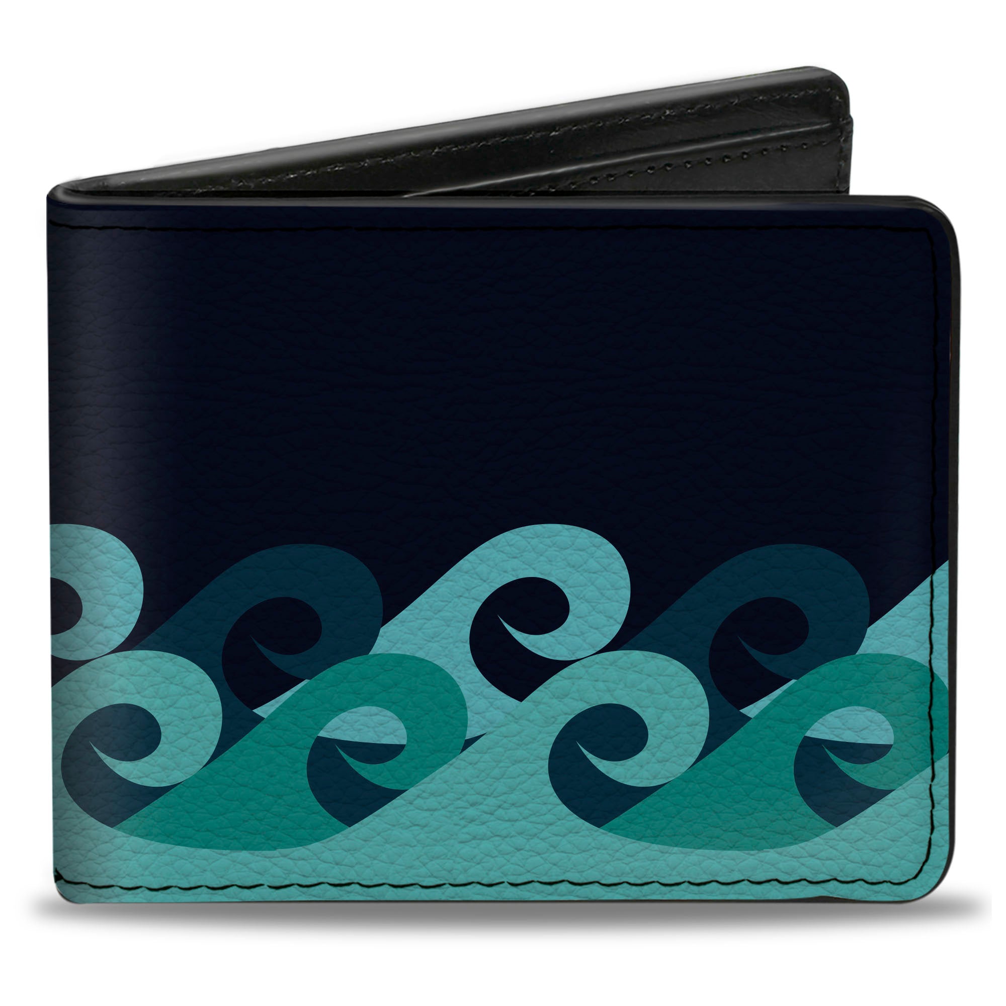 Bi-Fold Wallet - Waves Navy Blue Shades Bi-Fold Wallets Buckle-Down
