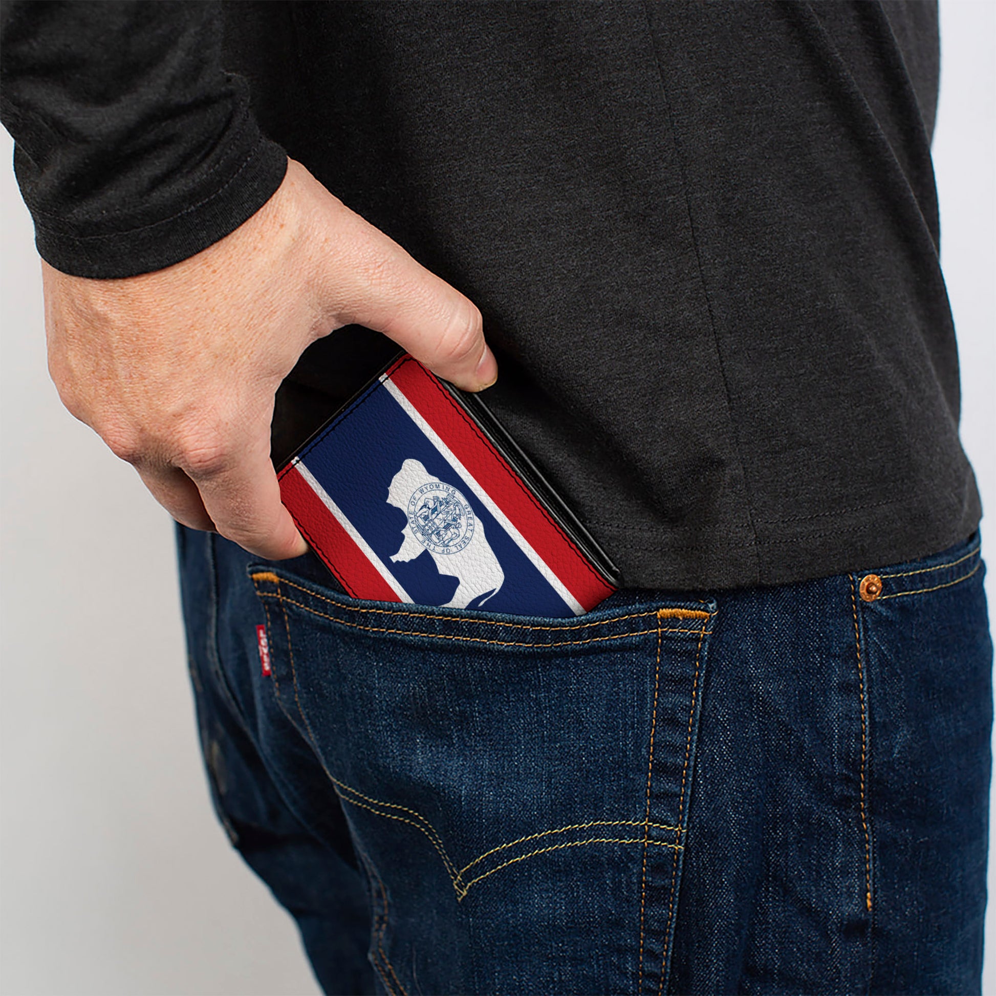 Bi-Fold Wallet - Wyoming Flags Bi-Fold Wallets Buckle-Down
