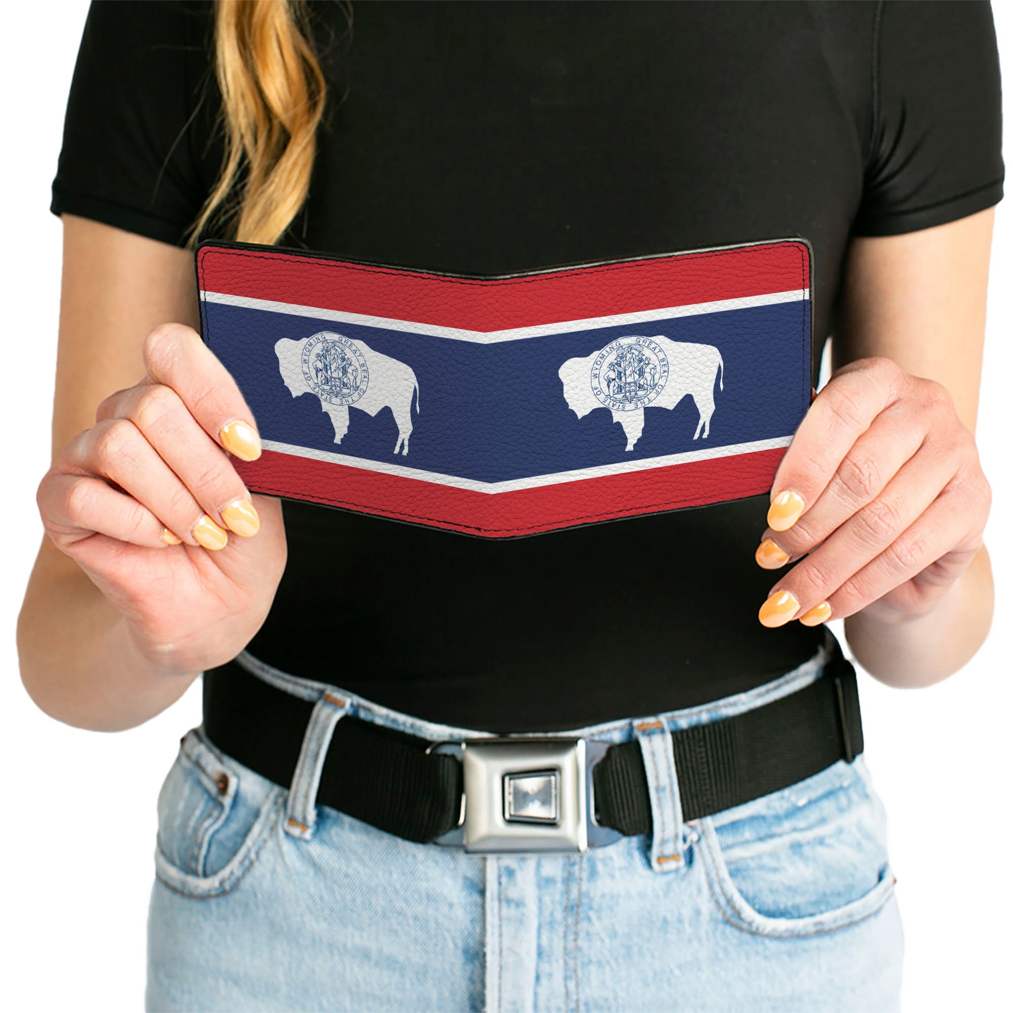 Bi-Fold Wallet - Wyoming Flags Bi-Fold Wallets Buckle-Down