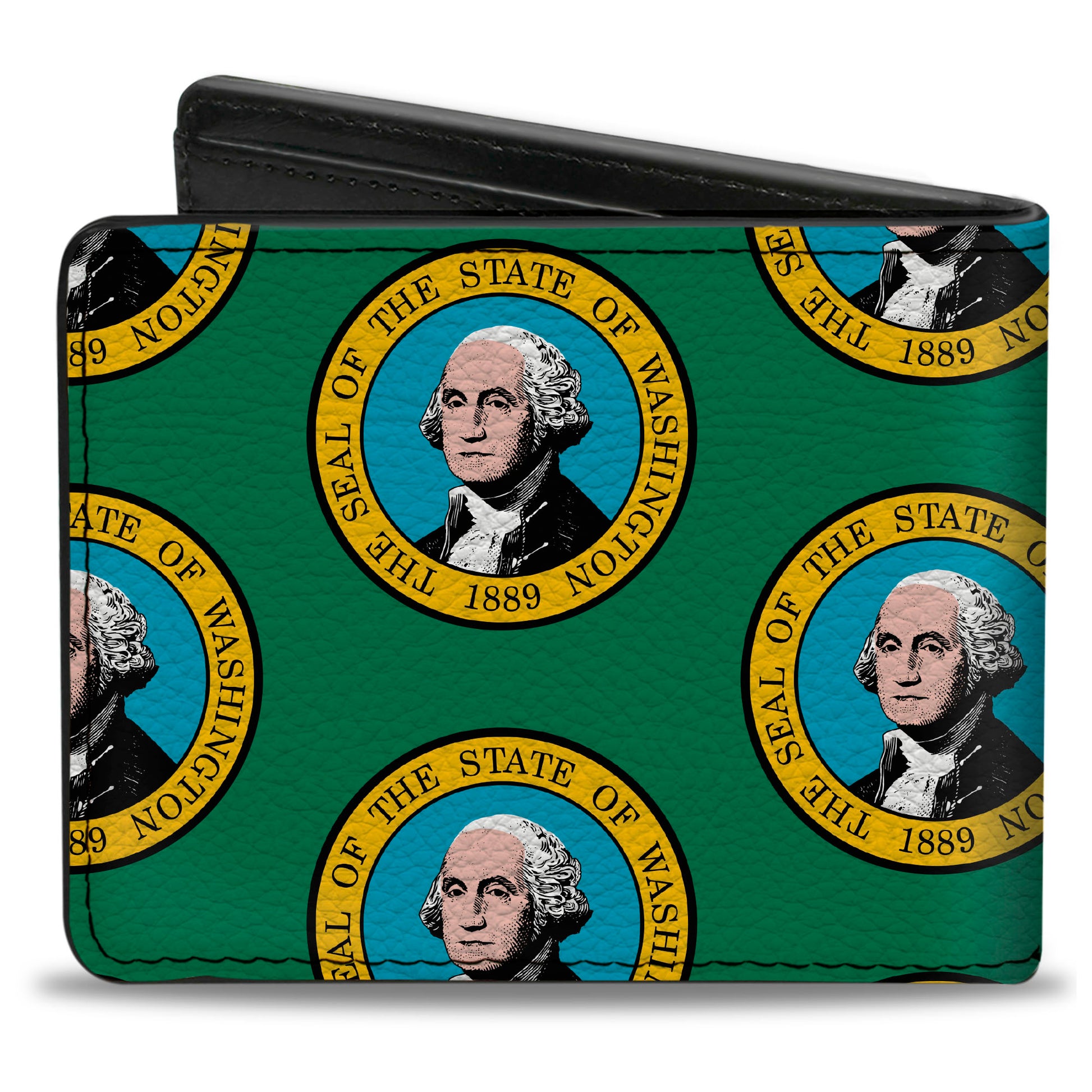 Bi-Fold Wallet - Washington Flag Bi-Fold Wallets Buckle-Down
