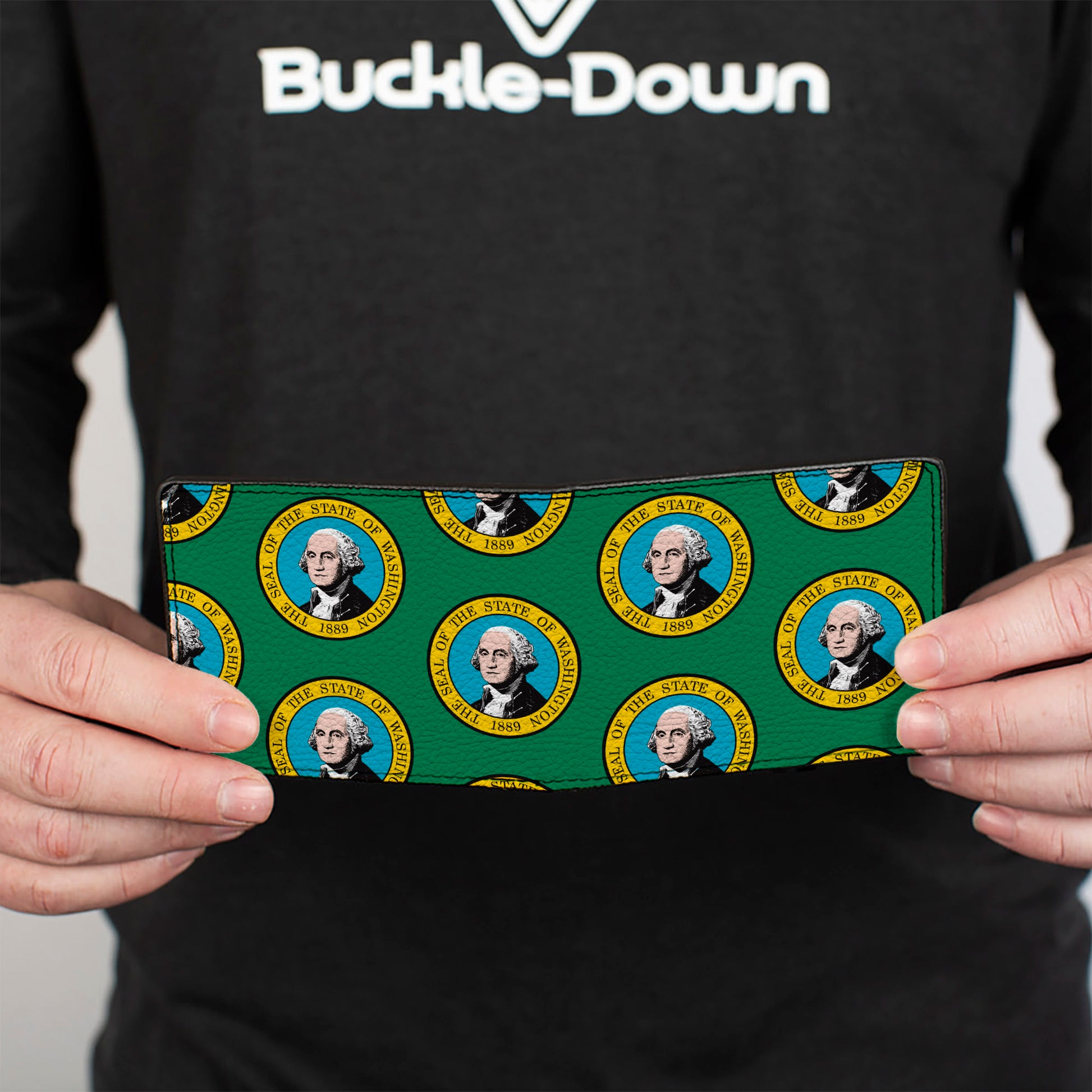 Bi-Fold Wallet - Washington Flag Bi-Fold Wallets Buckle-Down