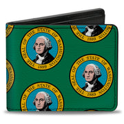 Bi-Fold Wallet - Washington Flag Bi-Fold Wallets Buckle-Down