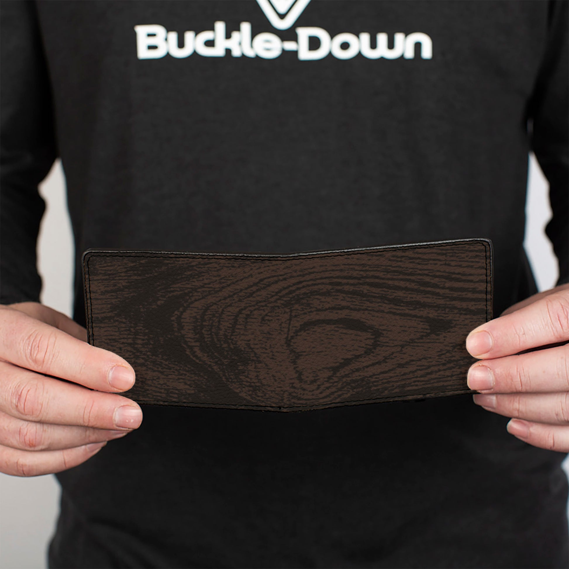 Bi-Fold Wallet - Wood Grain Walnut Bi-Fold Wallets Buckle-Down