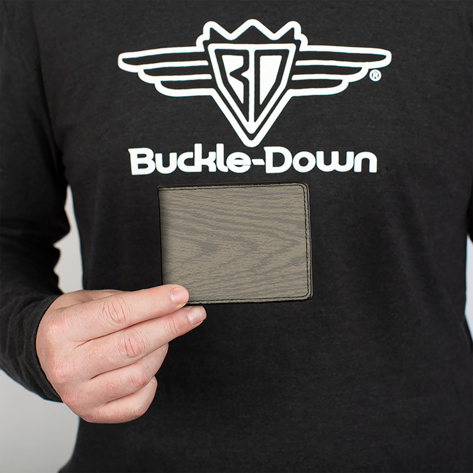 Bi-Fold Wallet - Wood Grain White Oak Bi-Fold Wallets Buckle-Down