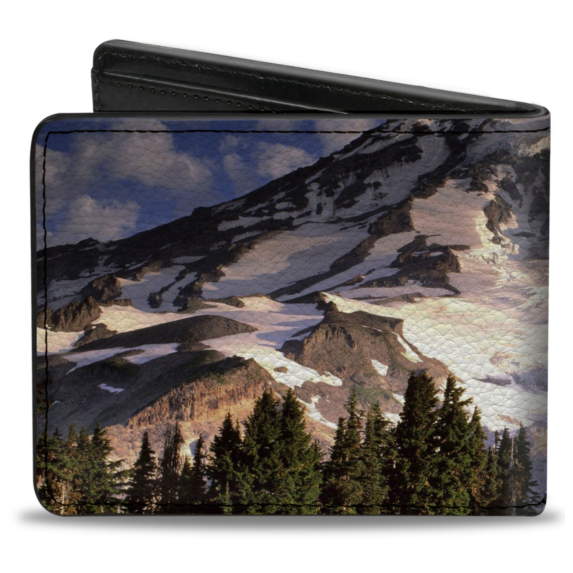 Bi-Fold Wallet - Washington MT. RAINIER Valley Landscape Bi-Fold Wallets Buckle-Down