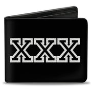 Bi-Fold Wallet - XXX Black White Bi-Fold Wallets Buckle-Down