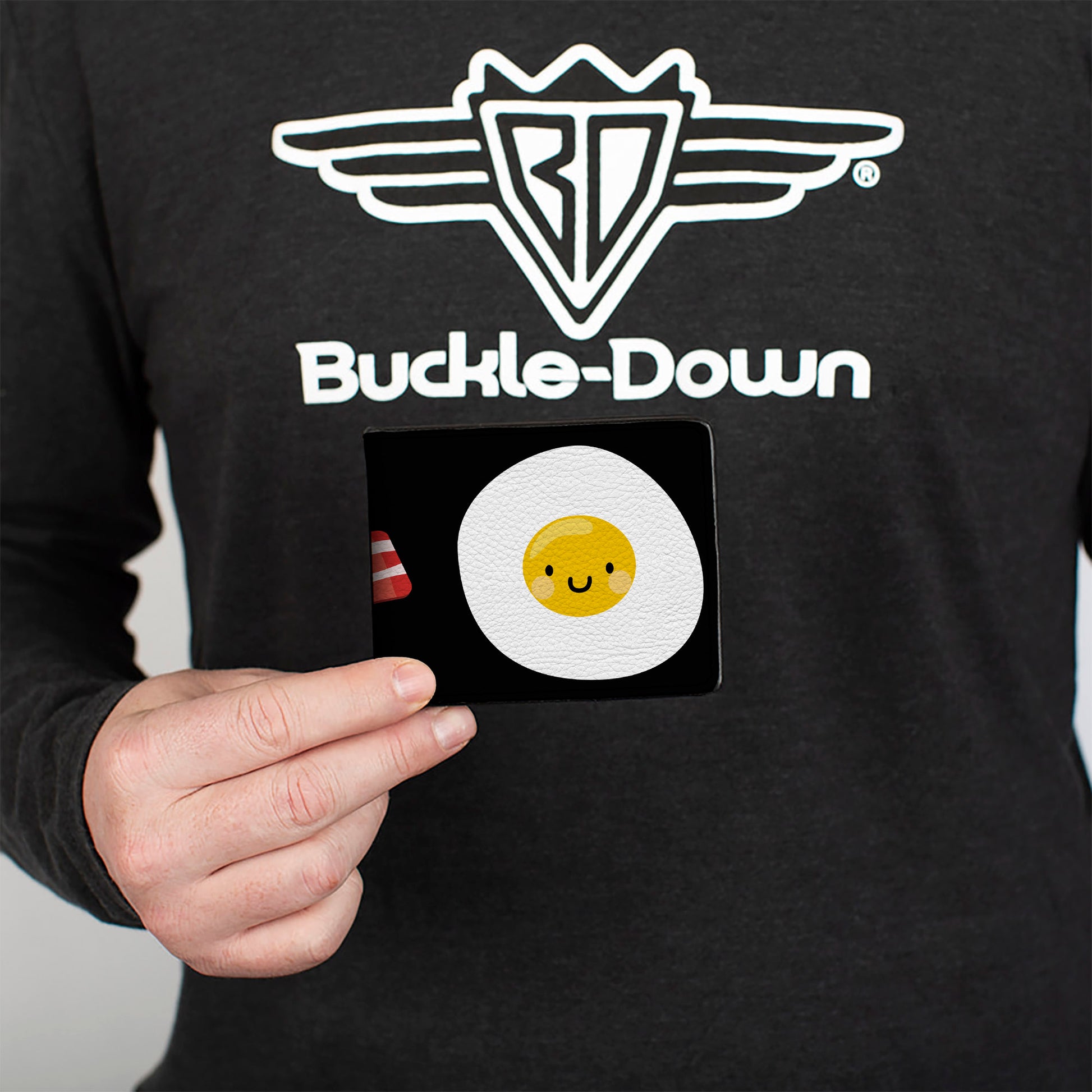 Bi-Fold Wallet - Bacon & Eggs Black Bi-Fold Wallets Buckle-Down