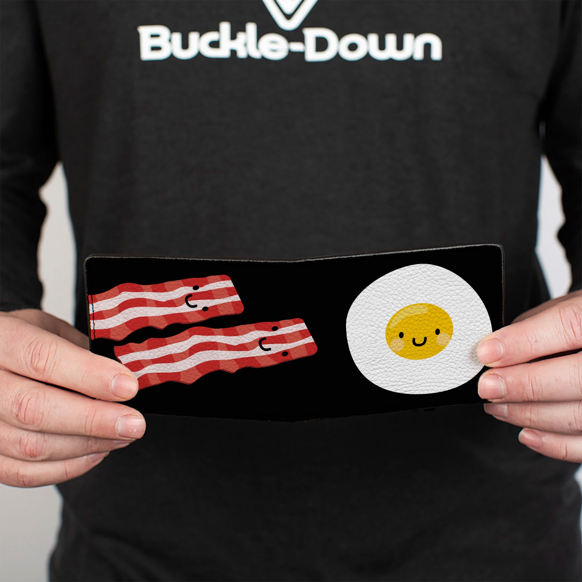 Bi-Fold Wallet - Bacon & Eggs Black Bi-Fold Wallets Buckle-Down
