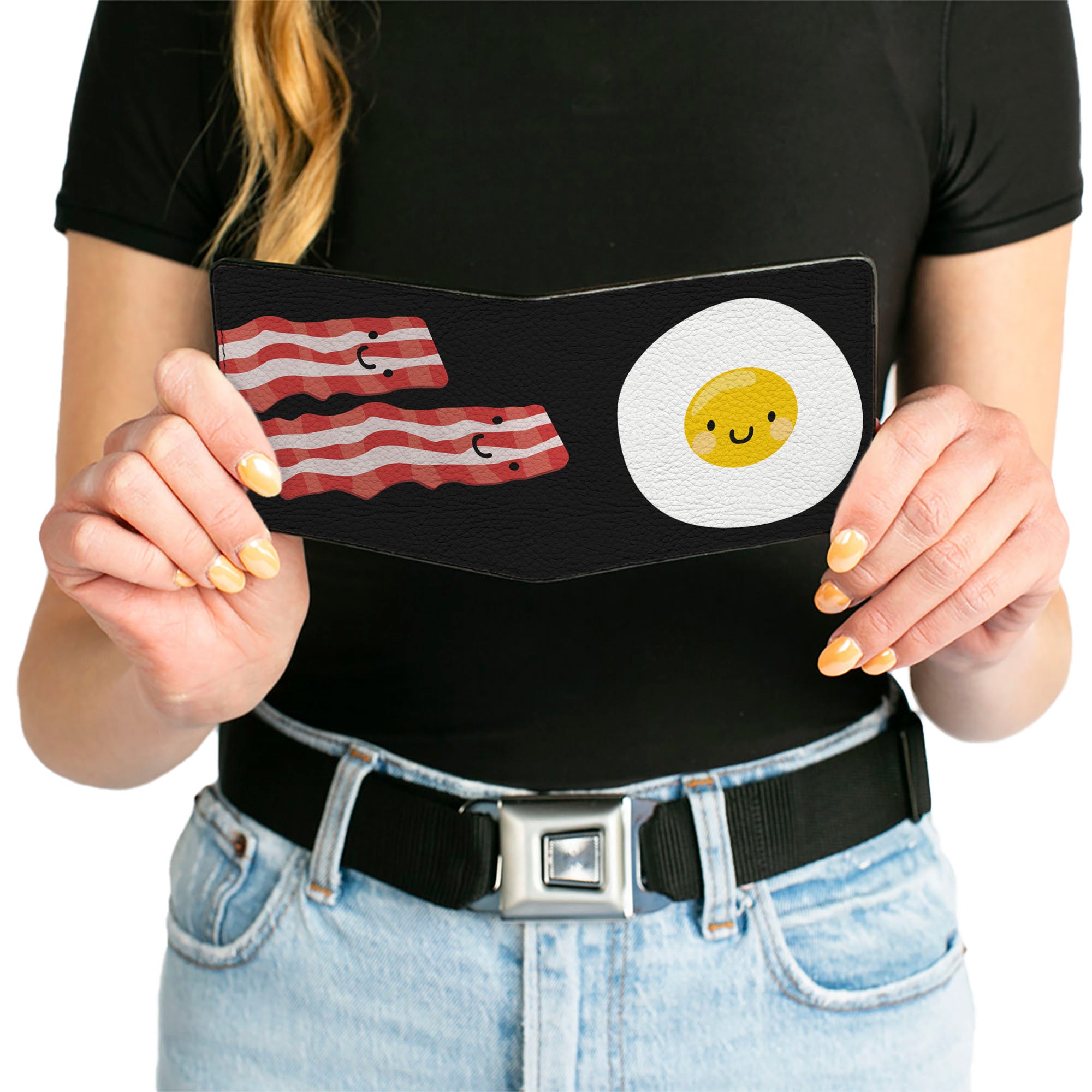 Bi-Fold Wallet - Bacon & Eggs Black Bi-Fold Wallets Buckle-Down