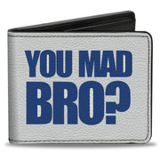 Bi-Fold Wallet - YOU MAD BRO White Royal Bi-Fold Wallets Buckle-Down