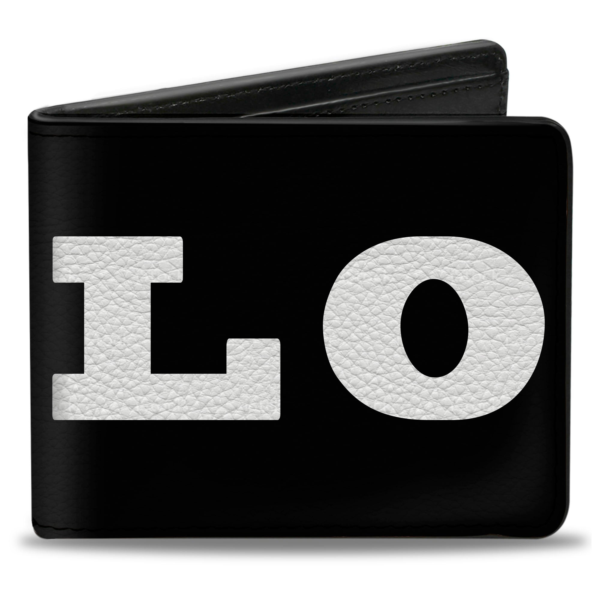 Bi-Fold Wallet - YOLO Bold Black White Bi-Fold Wallets Buckle-Down
