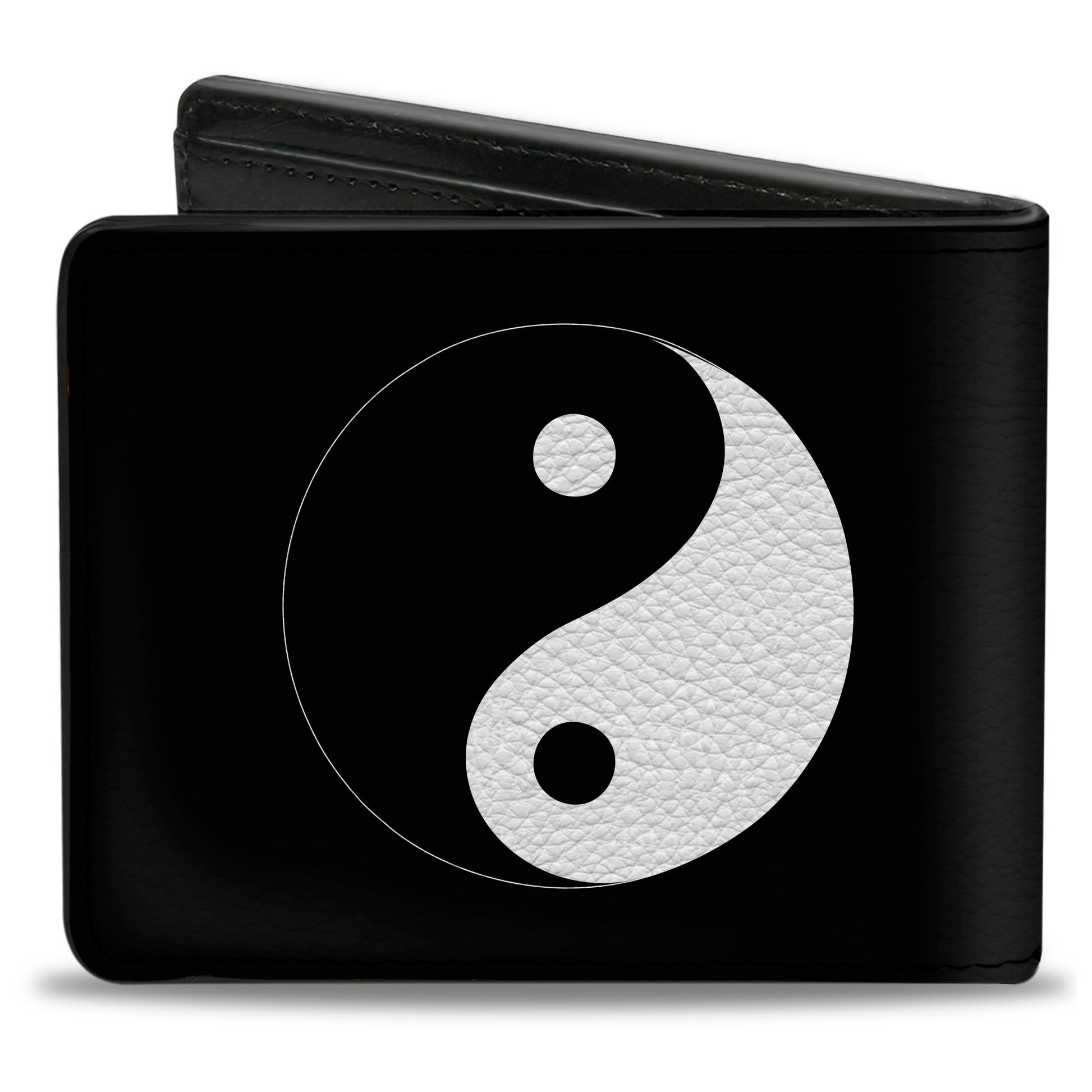 Bi-Fold Wallet - Yin Yang Symbol Black White Bi-Fold Wallets Buckle-Down