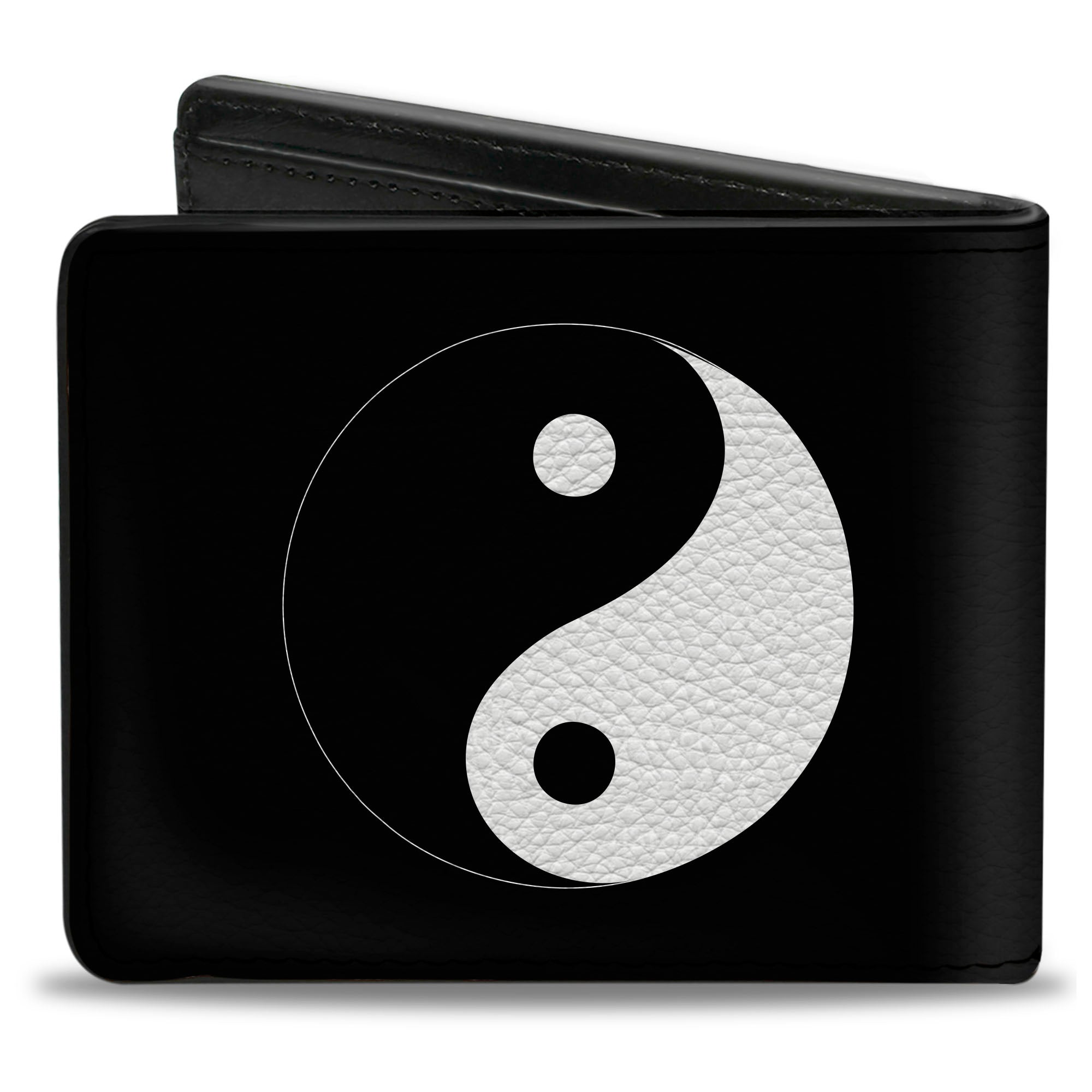Bi-Fold Wallet - Yin Yang Symbol Black White Bi-Fold Wallets Buckle-Down