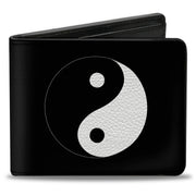 Bi-Fold Wallet - Yin Yang Symbol Black White Bi-Fold Wallets Buckle-Down