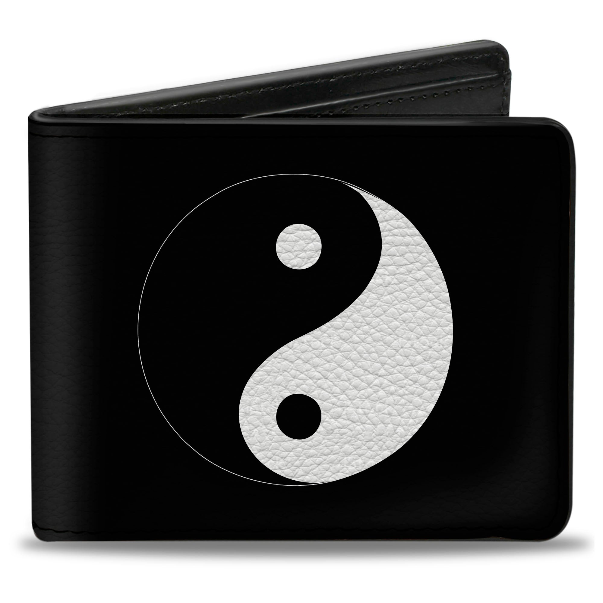 Bi-Fold Wallet - Yin Yang Symbol Black White Bi-Fold Wallets Buckle-Down