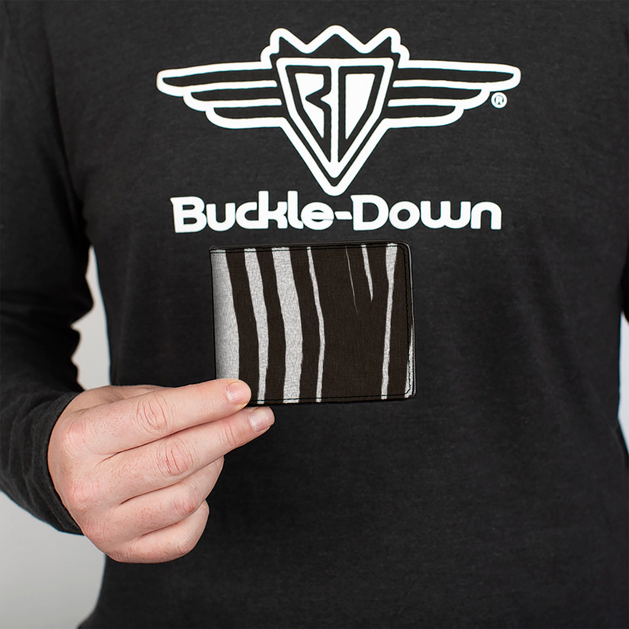 Bi-Fold Wallet - Zebra Bi-Fold Wallets Buckle-Down