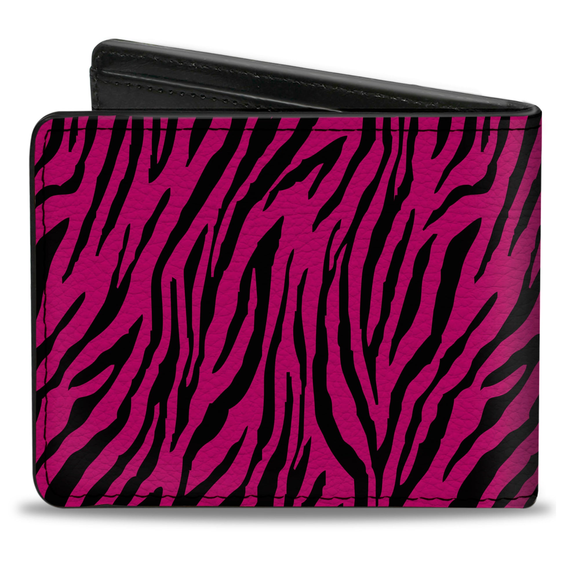 Bi-Fold Wallet - Zebra 2 Fuchsia Pink Bi-Fold Wallets Buckle-Down