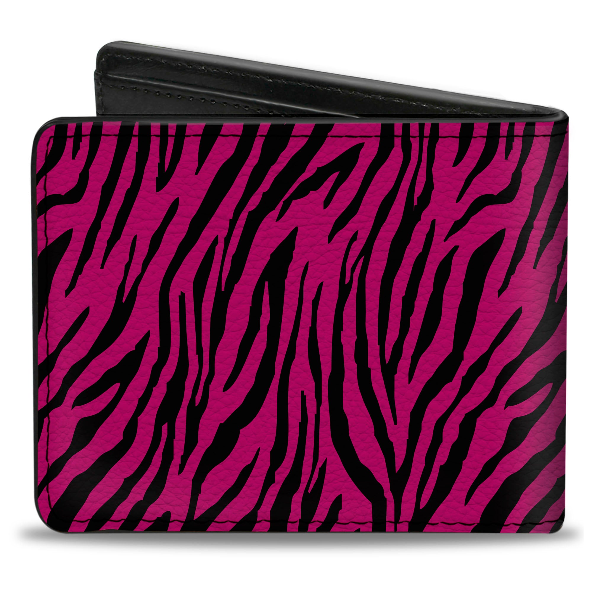 Bi-Fold Wallet - Zebra 2 Fuchsia Pink Bi-Fold Wallets Buckle-Down