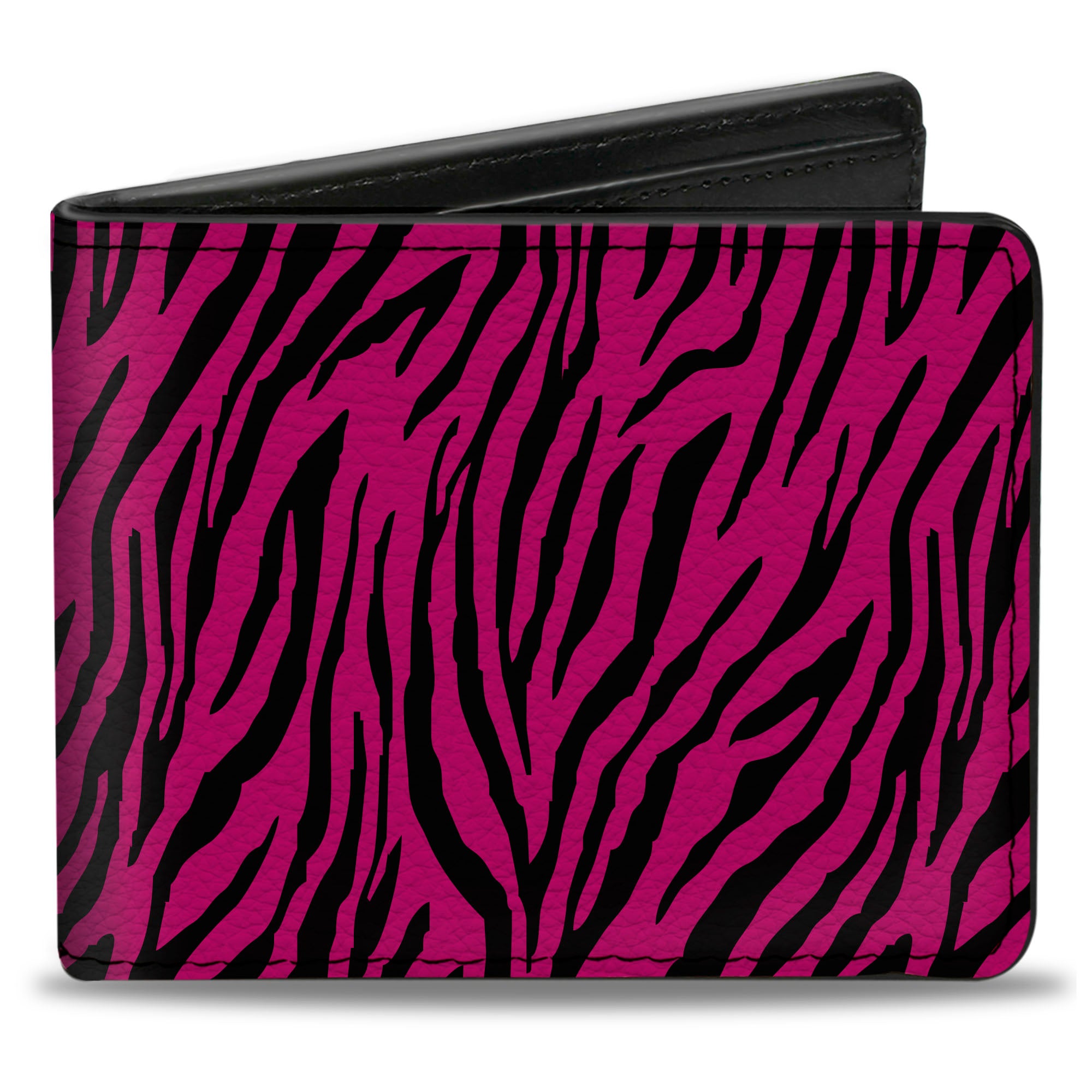 Bi-Fold Wallet - Zebra 2 Fuchsia Pink Bi-Fold Wallets Buckle-Down