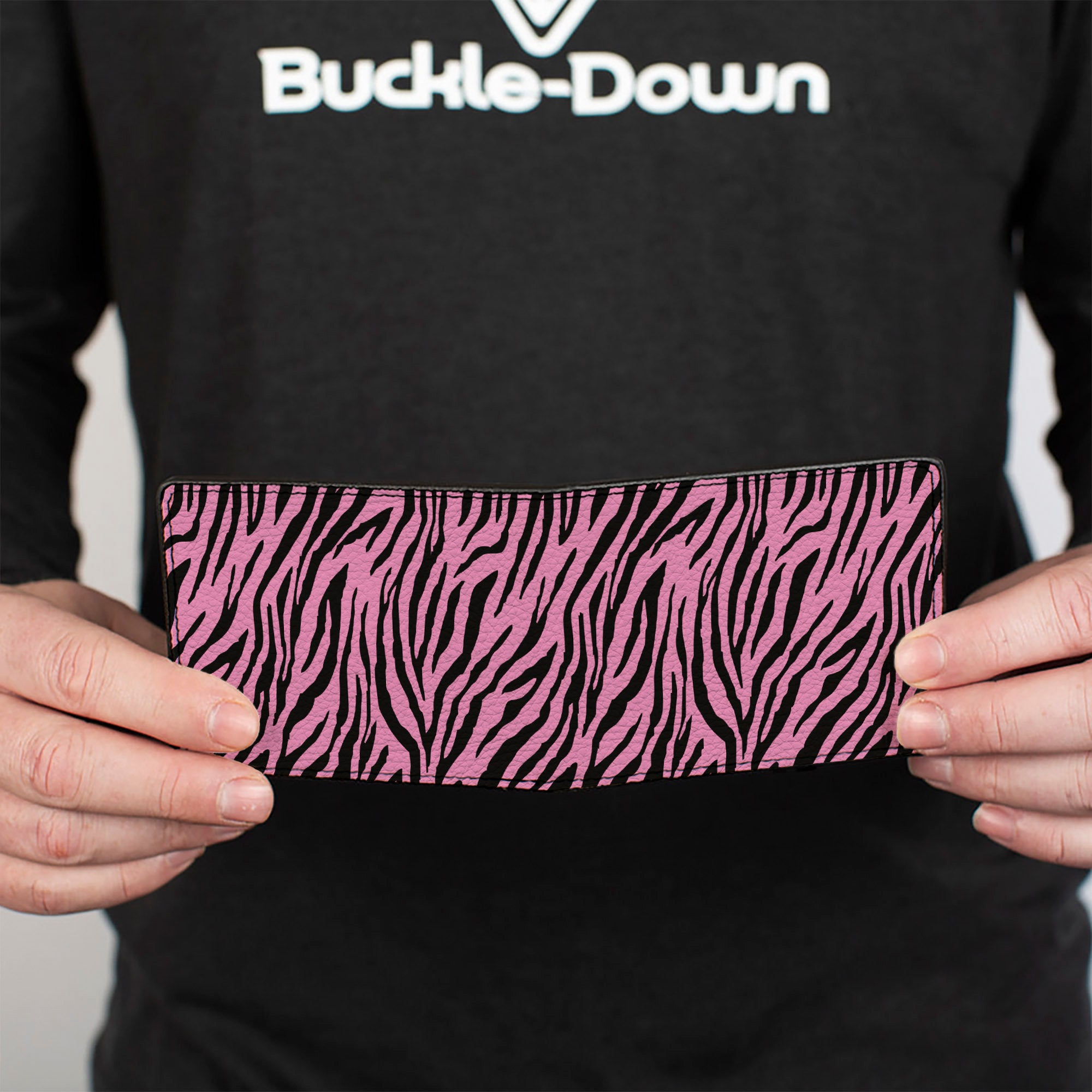 Bi-Fold Wallet - Zebra 2 Baby Pink Bi-Fold Wallets Buckle-Down