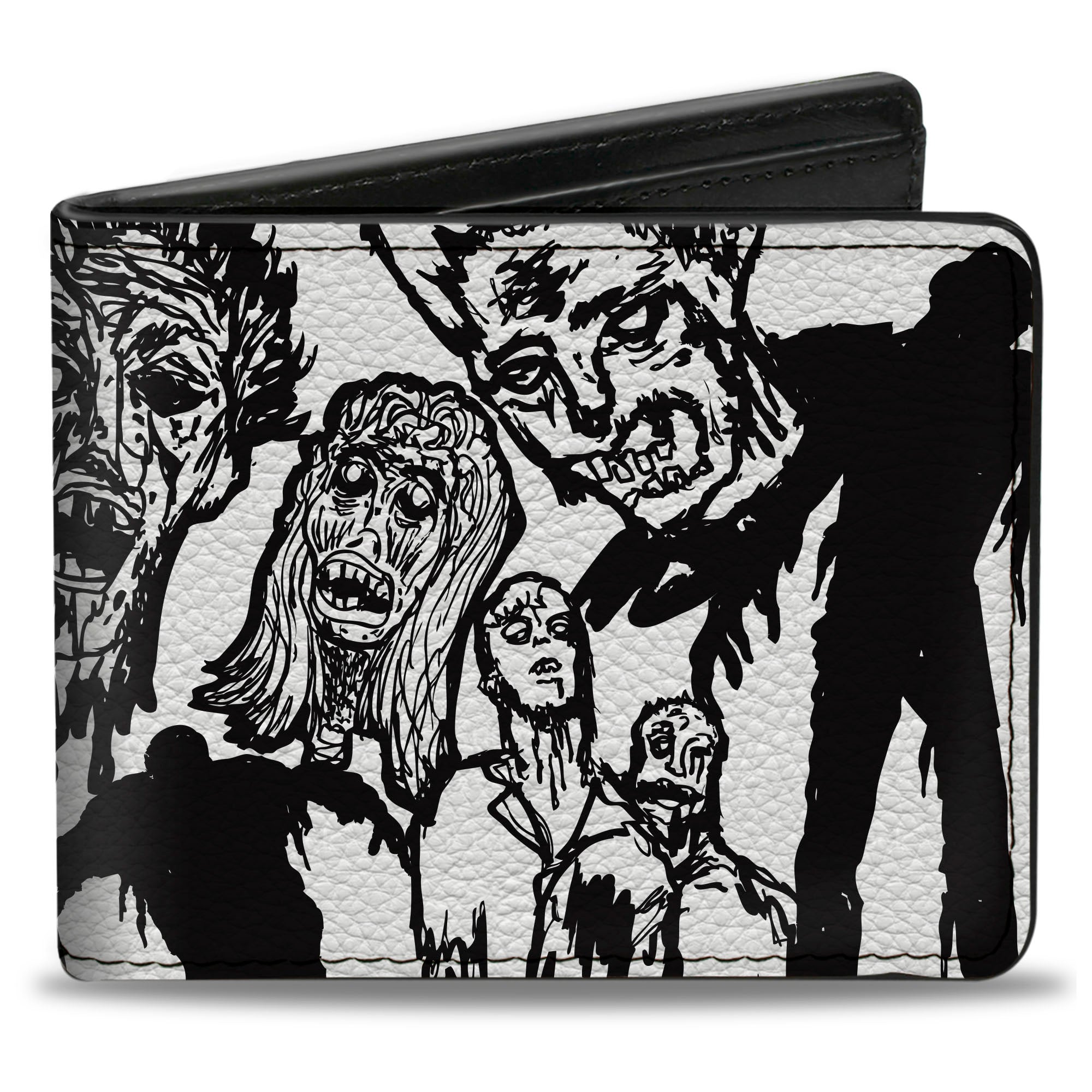 Bi-Fold Wallet - Zombies White/Black