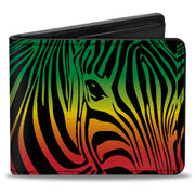 Bi-Fold Wallet - Zebra Head Rasta Bi-Fold Wallets Buckle-Down
