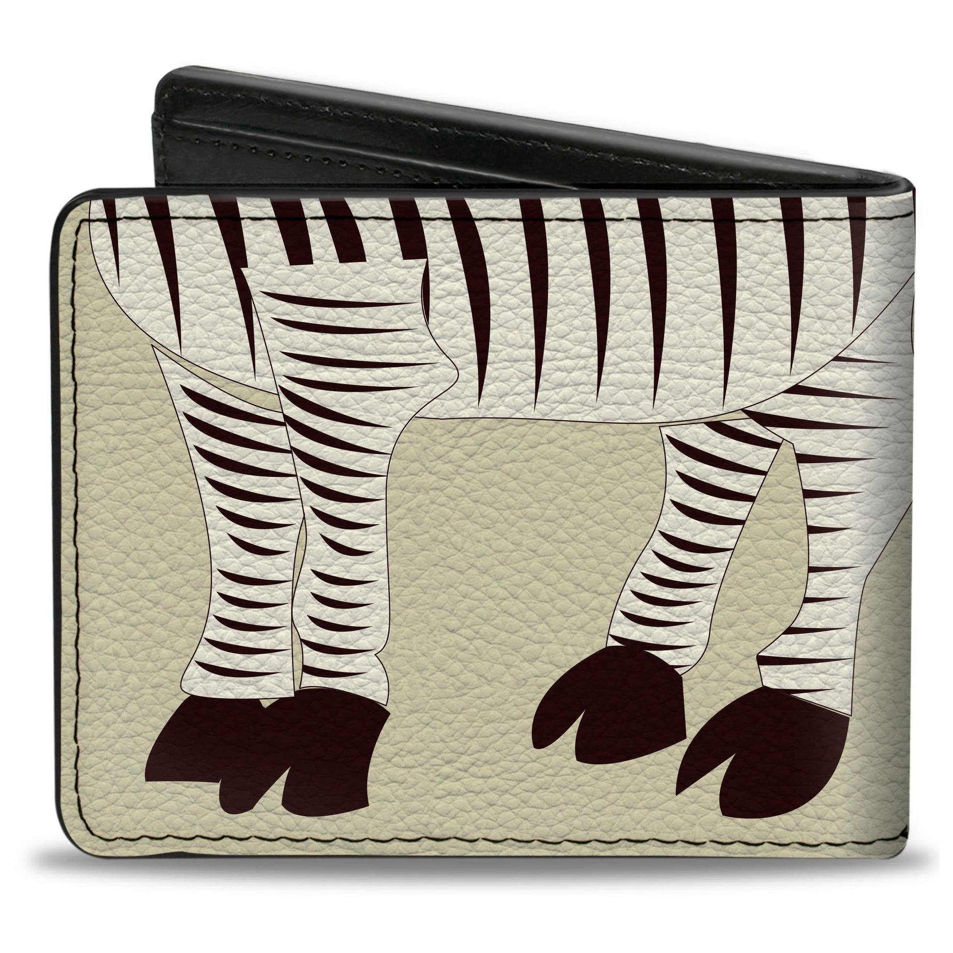 Bi-Fold Wallet - Zebra Poops Off-White Black Bi-Fold Wallets Buckle-Down