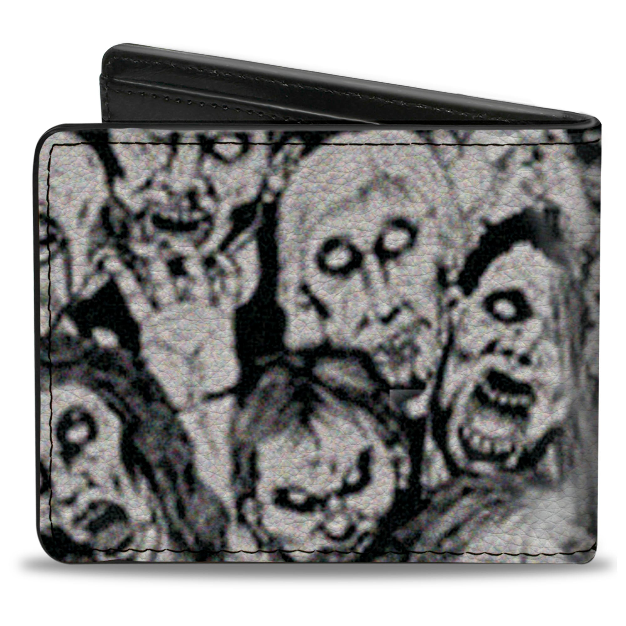 Bi-Fold Wallet - Zombie Skulls Sketch Bi-Fold Wallets Buckle-Down