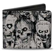 Bi-Fold Wallet - Zombie Skulls Sketch Bi-Fold Wallets Buckle-Down
