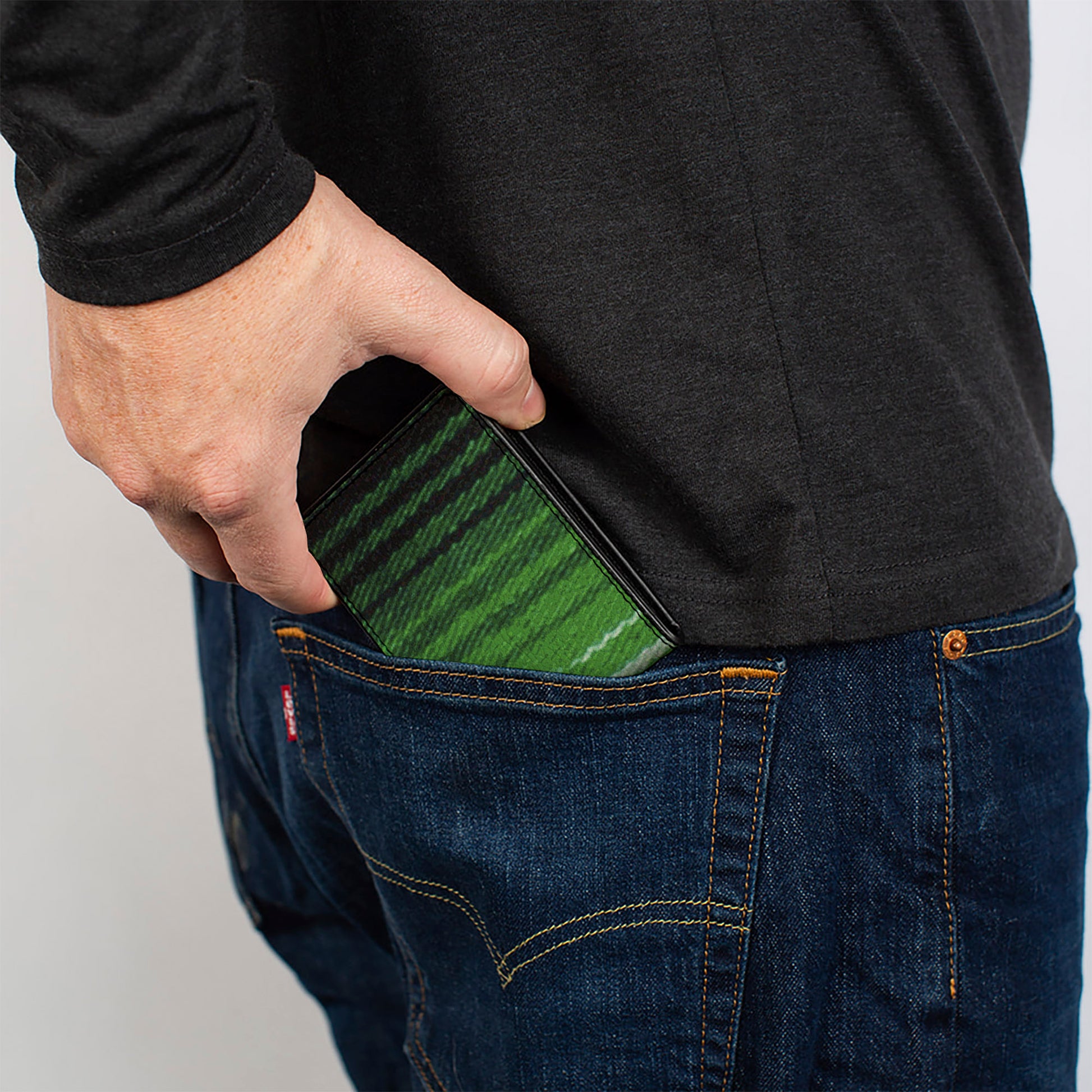 Bi-Fold Wallet - Zarape2 Vertical Multi Color Stripe Bi-Fold Wallets Buckle-Down