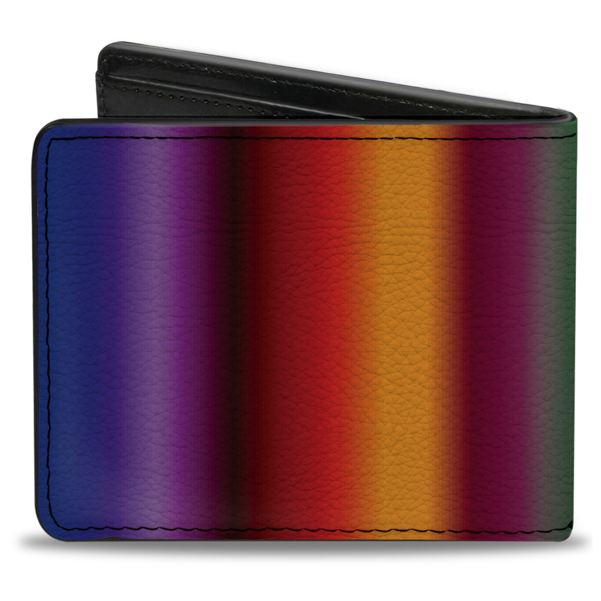 Bi-Fold Wallet - Zarape3 Vertical Multi Color Fade Bi-Fold Wallets Buckle-Down