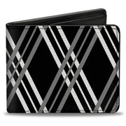 Bi-Fold Wallet - Zig Zag Black Gray White Bi-Fold Wallets Buckle-Down