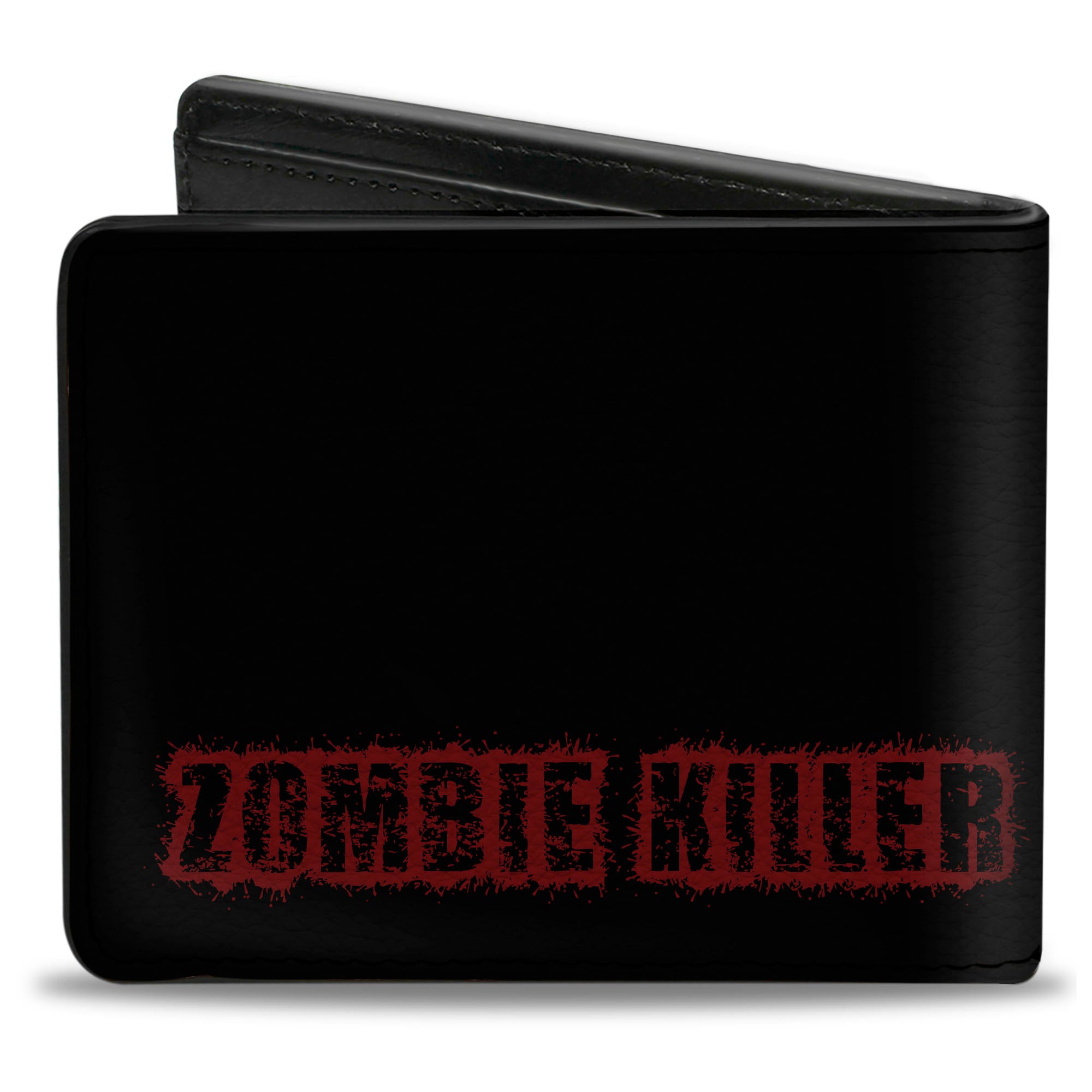 Bi-Fold Wallet - ZOMBIE KILLER Zombie Target Black White Red Bi-Fold Wallets Buckle-Down