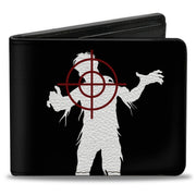 Bi-Fold Wallet - ZOMBIE KILLER Zombie Target Black White Red Bi-Fold Wallets Buckle-Down