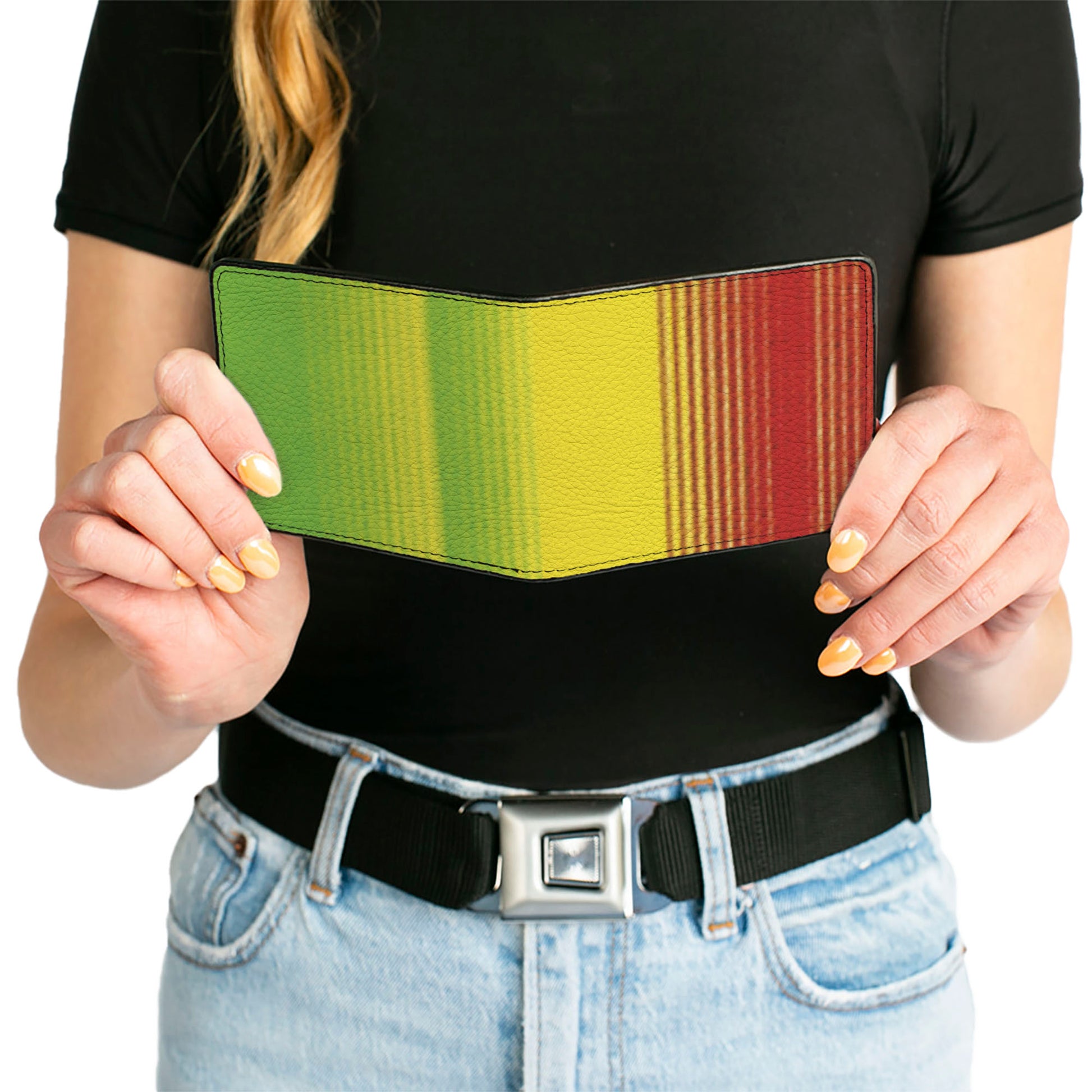 Bi-Fold Wallet - Zarape4 Vertical Rasta Bi-Fold Wallets Buckle-Down