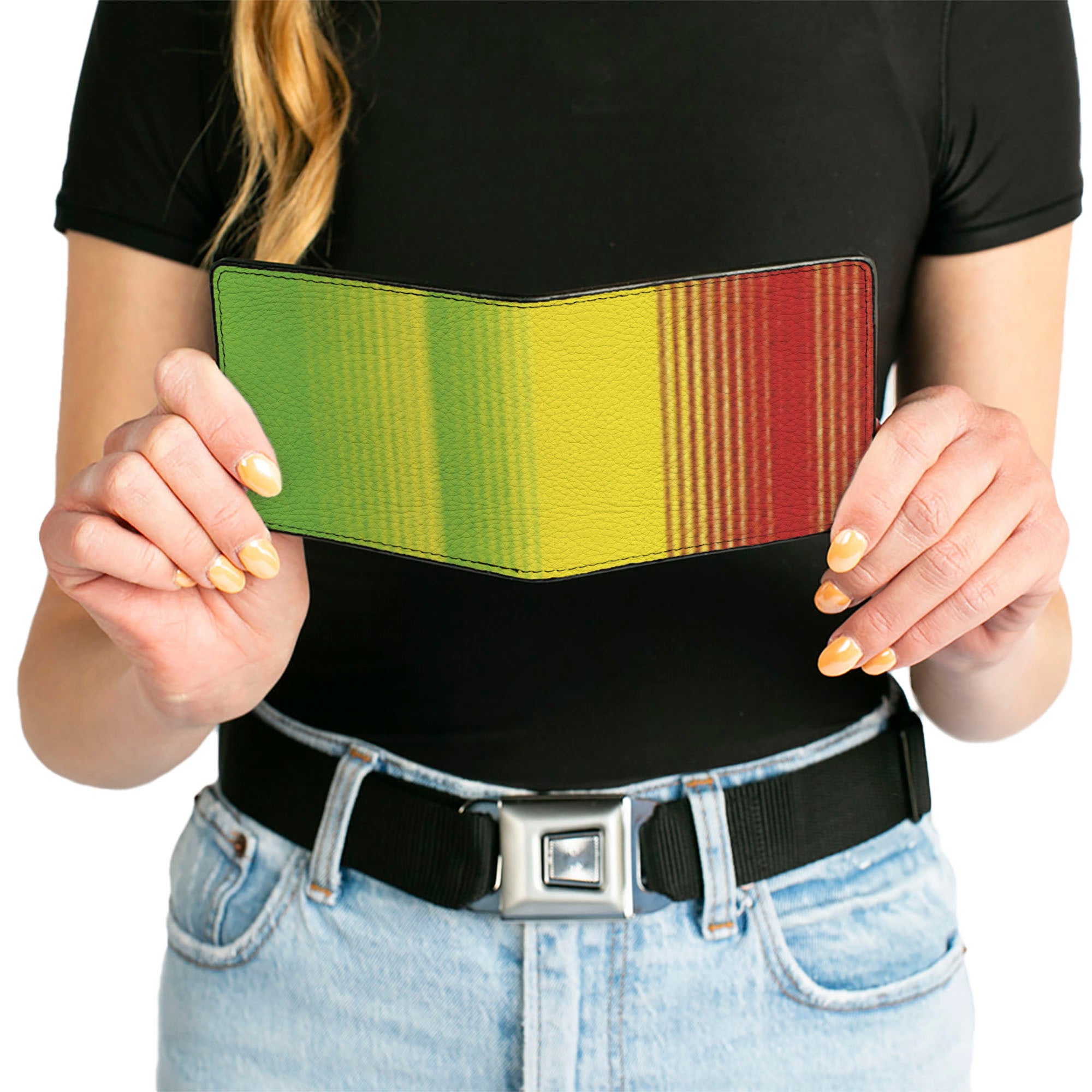 Bi-Fold Wallet - Zarape4 Vertical Rasta Bi-Fold Wallets Buckle-Down