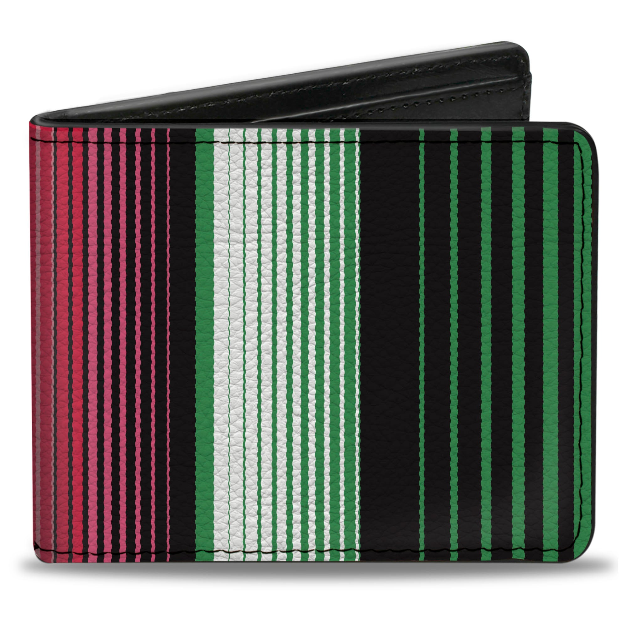 Bi-Fold Wallet - Zarape5 Vertical Multi Color Stripe Bi-Fold Wallets Buckle-Down