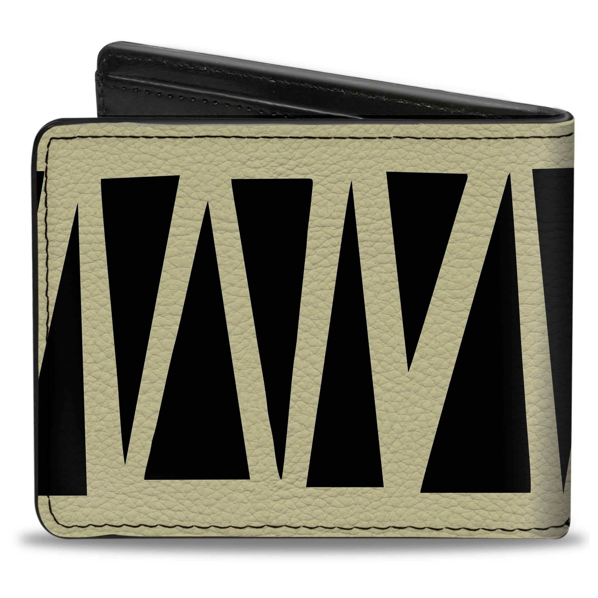 Bi-Fold Wallet - Zig Zag Doodle Cream Black Bi-Fold Wallets Buckle-Down