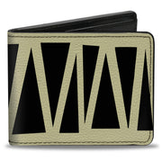 Bi-Fold Wallet - Zig Zag Doodle Cream Black Bi-Fold Wallets Buckle-Down