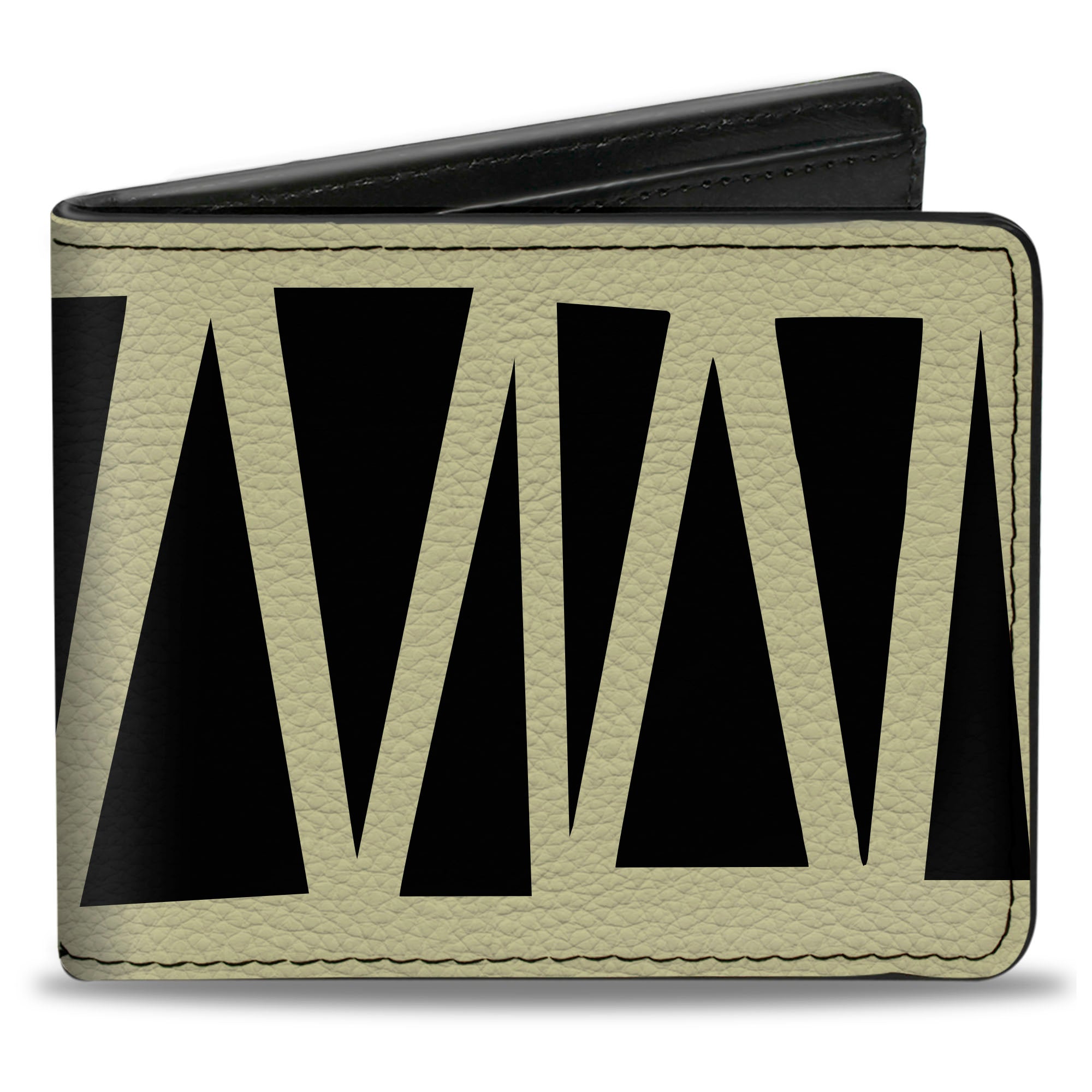 Bi-Fold Wallet - Zig Zag Doodle Cream Black Bi-Fold Wallets Buckle-Down