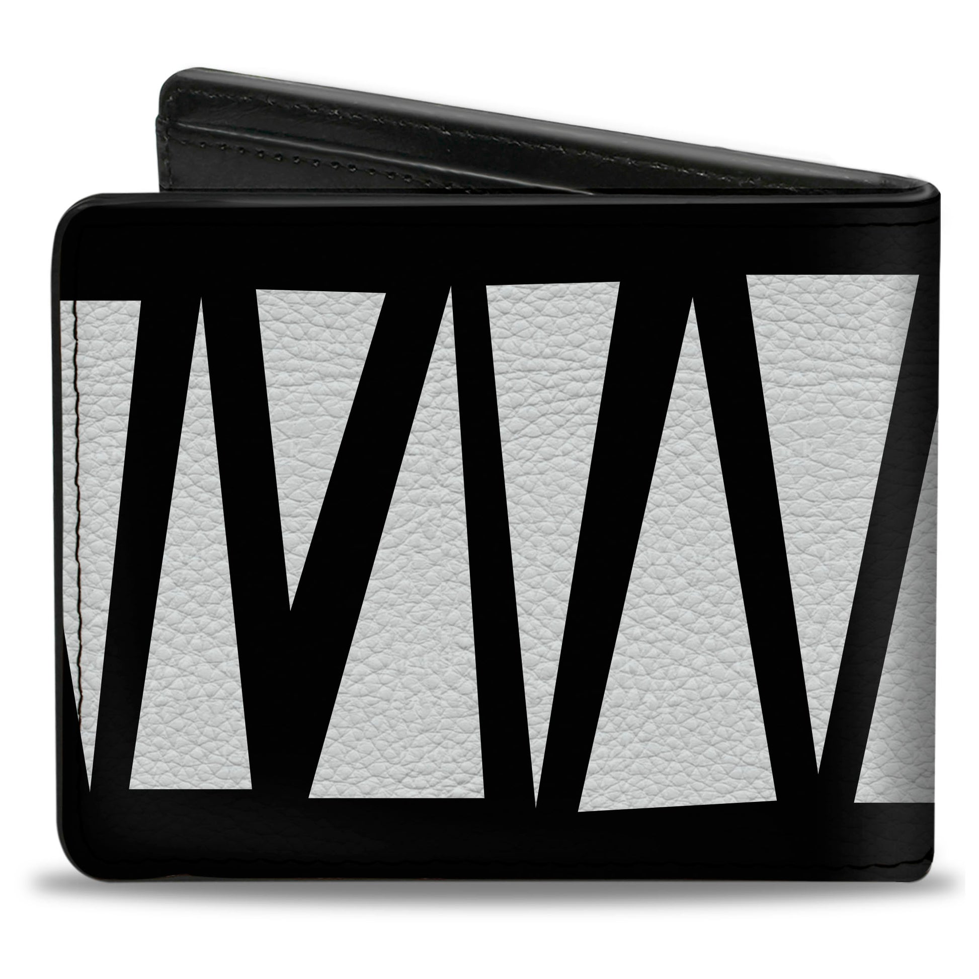 Bi-Fold Wallet - Zig Zag Doodle Black White Bi-Fold Wallets Buckle-Down