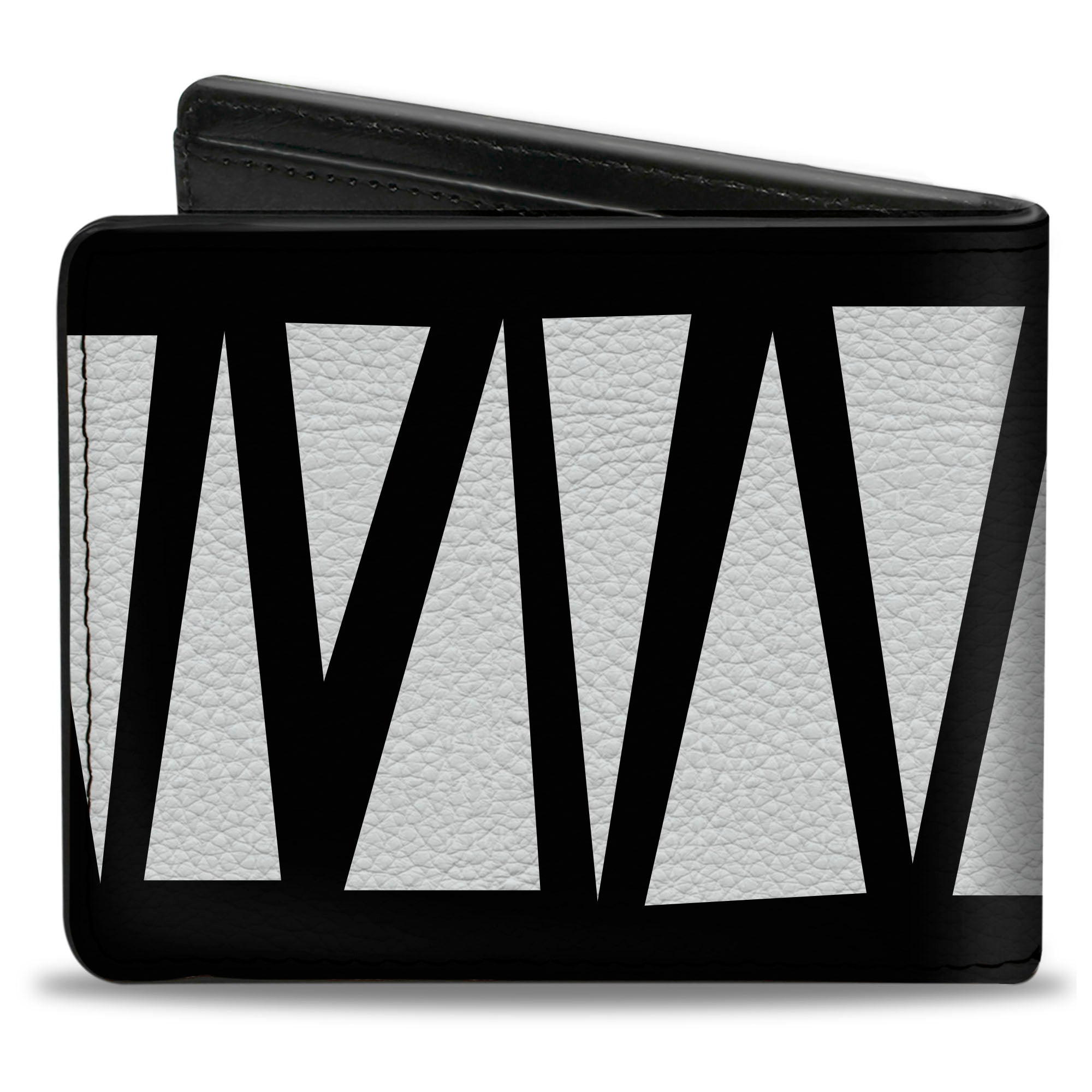 Bi-Fold Wallet - Zig Zag Doodle Black White Bi-Fold Wallets Buckle-Down