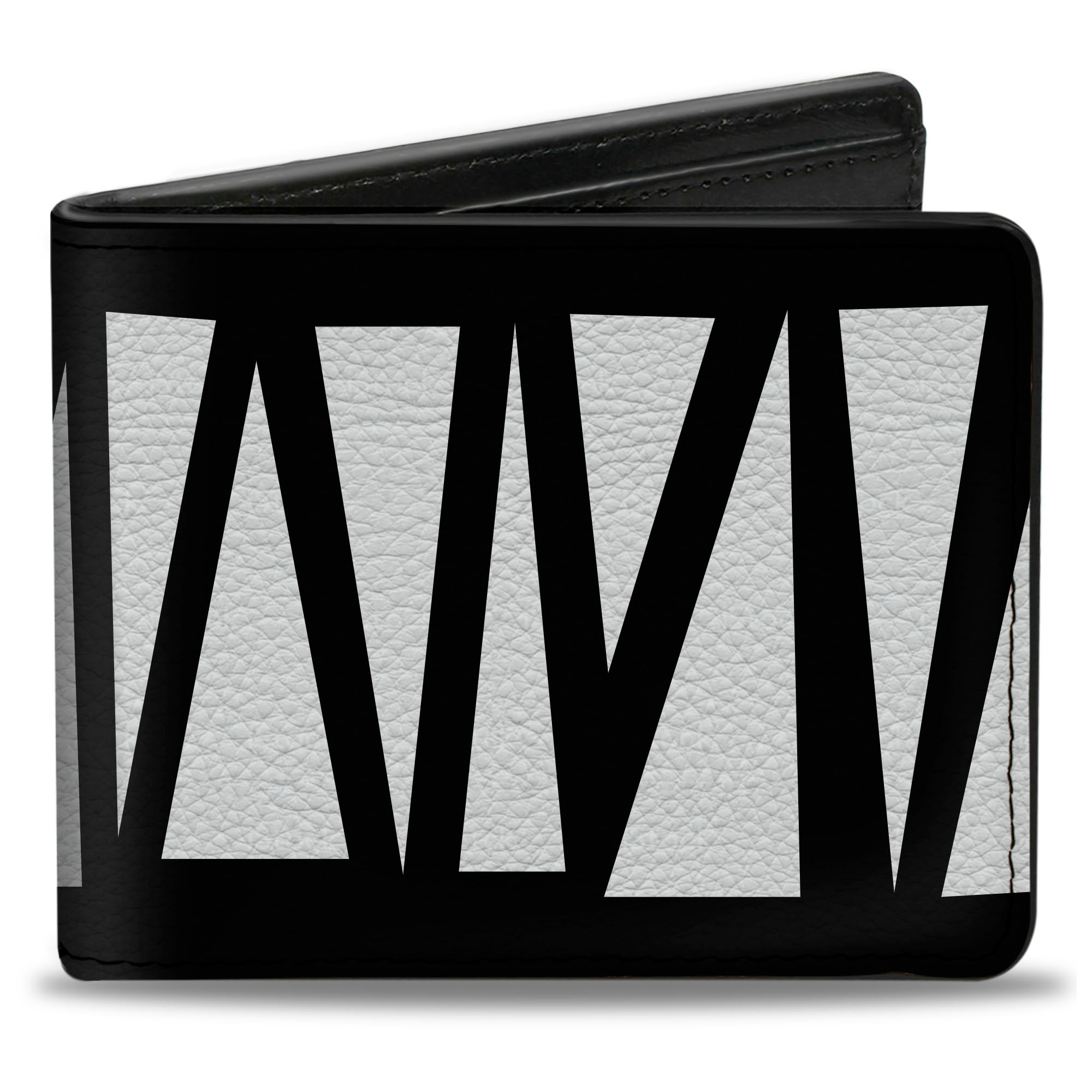 Bi-Fold Wallet - Zig Zag Doodle Black White Bi-Fold Wallets Buckle-Down