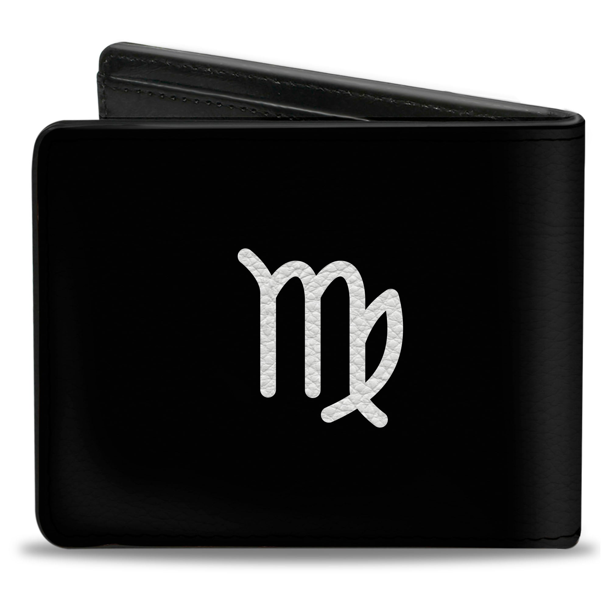 Bi-Fold Wallet - Zodiac VIRGO Symbol Black White Bi-Fold Wallets Buckle-Down