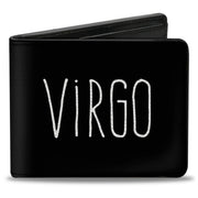 Bi-Fold Wallet - Zodiac VIRGO Symbol Black White Bi-Fold Wallets Buckle-Down