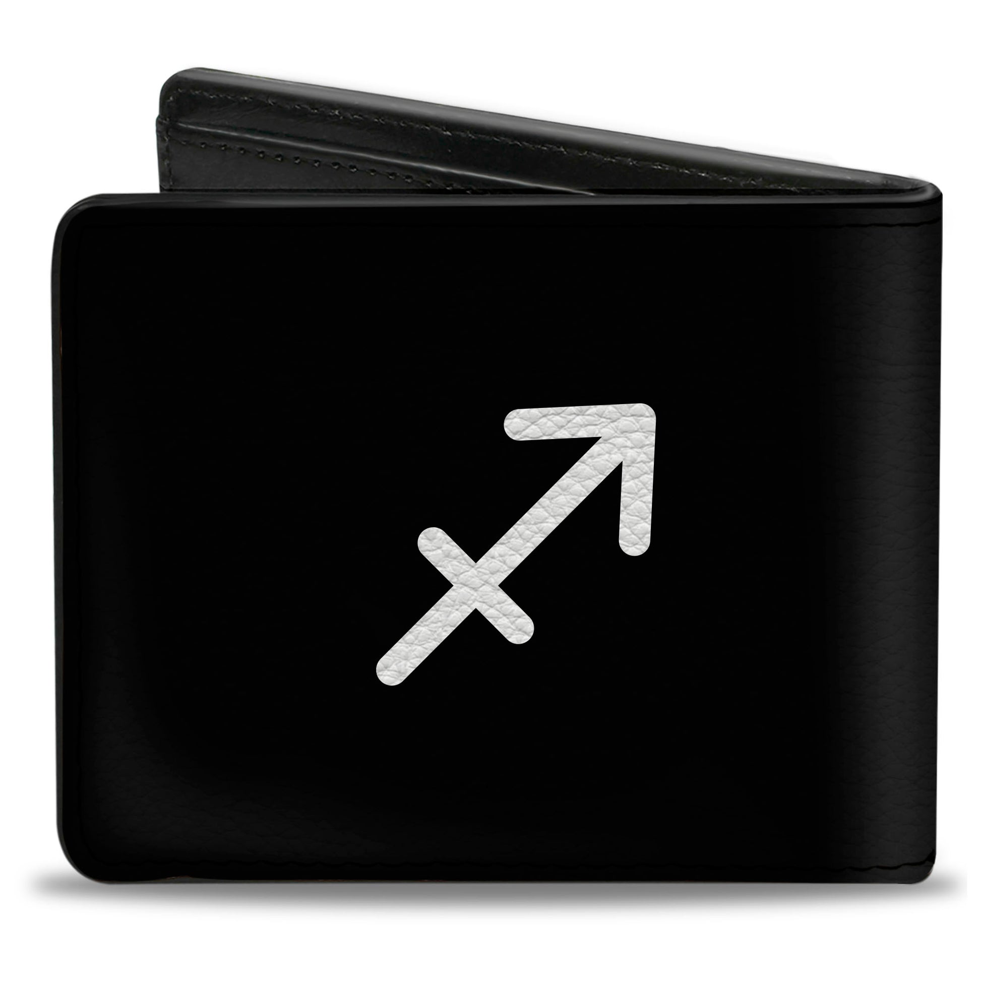 Bi-Fold Wallet - Zodiac SAGITTARIUS Symbol Black White Bi-Fold Wallets Buckle-Down