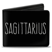 Bi-Fold Wallet - Zodiac SAGITTARIUS Symbol Black White Bi-Fold Wallets Buckle-Down