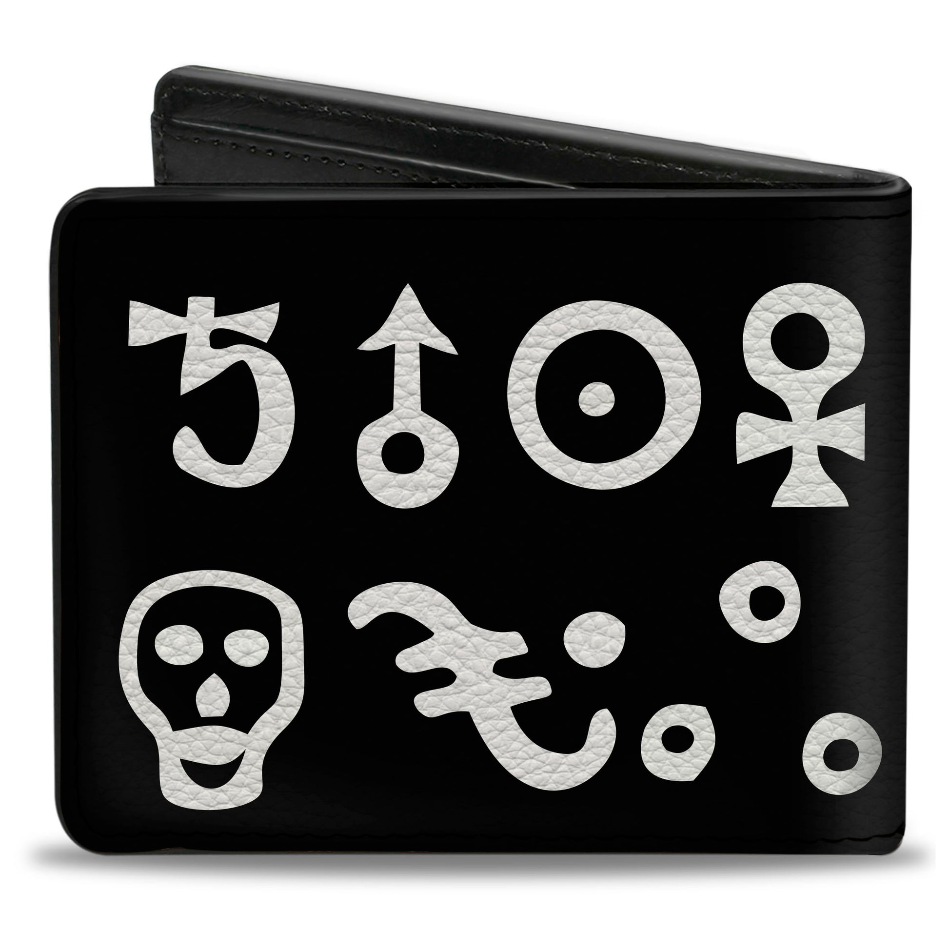 Bi-Fold Wallet - Alchemy Symbols Black White Bi-Fold Wallets Buckle-Down